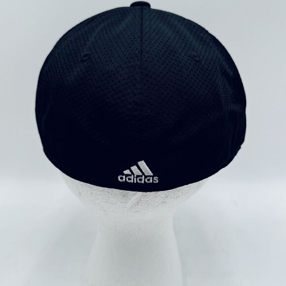 Adidas Climalite Hat Cap A-Flex Fit Size S / M Black White Gray Embroidered NWOT - Picture 3 of 6